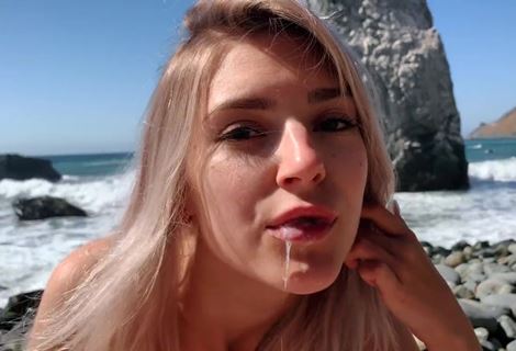 Русская красавица решила отблагодарить курортного ухажера и оставить ему хорошие воспоминания